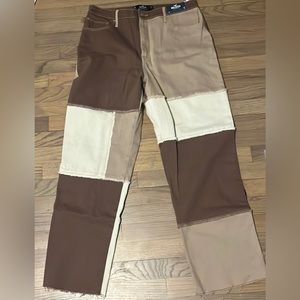 hollister patched jeans